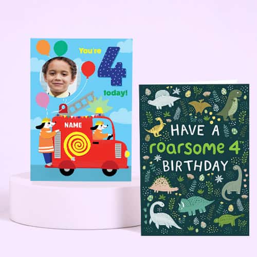 4th Birthday Cards