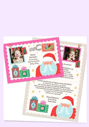 Letters from Santa Christmas Cards