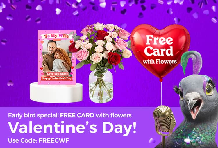 Free Card with Flowers