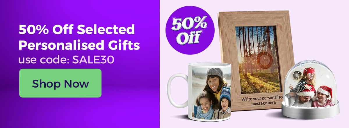 Shop 50% Off Personalised Gifts