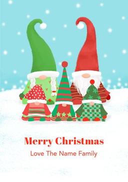 Personalised A6 Fashion Greeting Christmas Card Gift Engage 