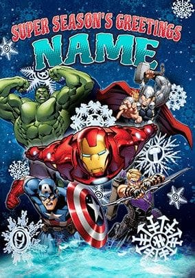 Marvel Christmas Cards