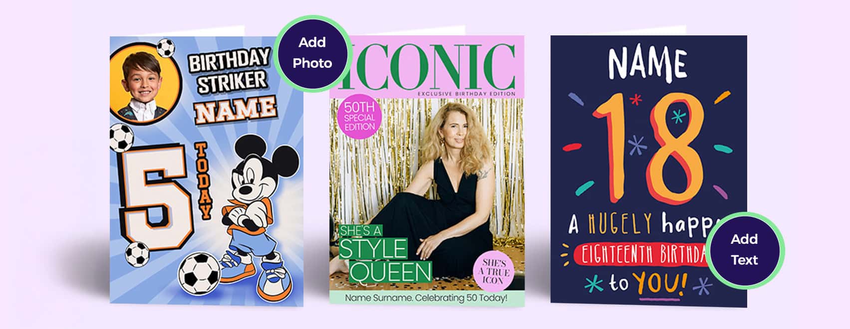 Birthday Age Cards