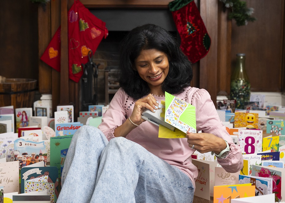 Anushka shows how she crafts and upcycles her cards