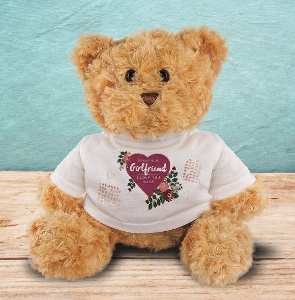 Personalised teddy bears for hot sale girlfriend