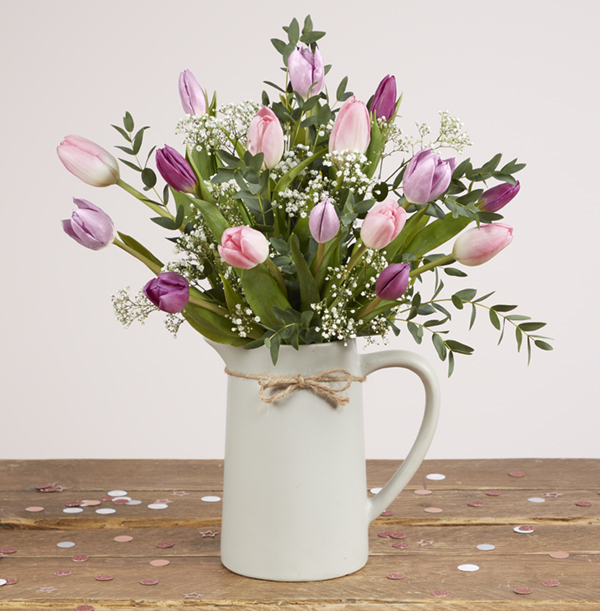 The Spring Tulip Jug Arrangement