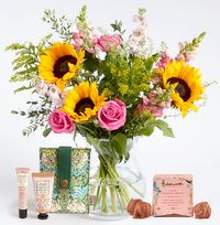 Tap to view The Wonderful Mum Sunflower & Rose Bouquet Gift Set