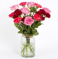 Tap to view Sweet Pinks Bouquet with Vase