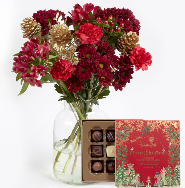 Merry Christmas Bouquet Gift Set