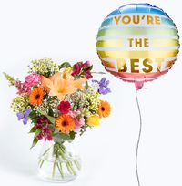 Tap to view You're The Best Bouquet & Balloon Gift Set