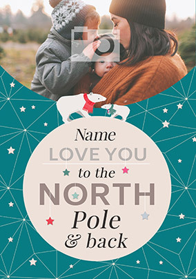 To The North Pole and Back Photo Christmas Card