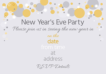 Traditional New Year Party Invitation - Advocate