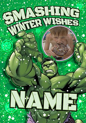 Hulk Smashing Christmas Card