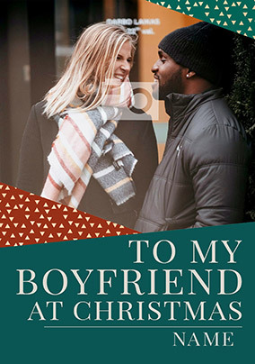 Boyfriend Photo Christmas Card - You're Gold