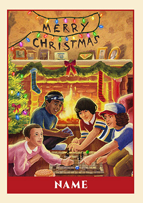 Stranger Things Personalised Christmas Card