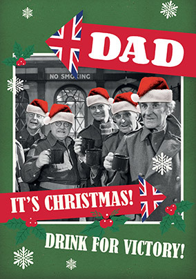 Drink for Victory Personalised  Christmas card