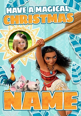 Moana Photo Christmas Card