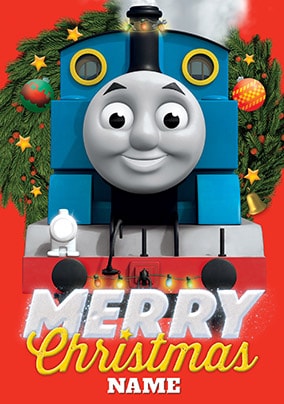 Thomas The Tank Engine Personalised Christmas Card