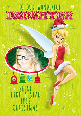 Tinkerbell Daughter Christmas Card