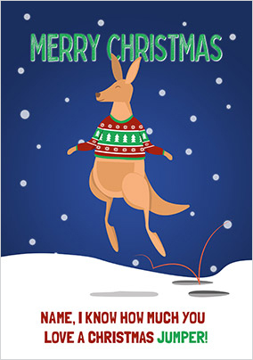 Christmas Jumper Funny Personalised Card
