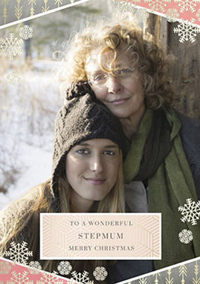 Wonderful Stepmum Photo Christmas Card