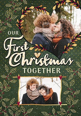 Our First Christmas Together Photo Card