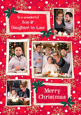 Son & Daughter-In-Law at Christmas Photo Card