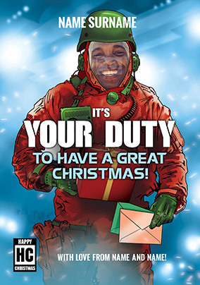 It's Your Duty Photo Christmas Card