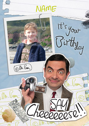 Mr Bean Say Cheese Birthday Card