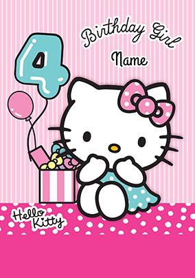 Hello Kitty 4 Today Birthday Card Funky Pigeon