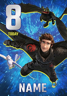 8 Today - How To Train Your Dragon Personalised Card