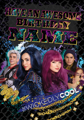 Disney Descendants Birthday Card