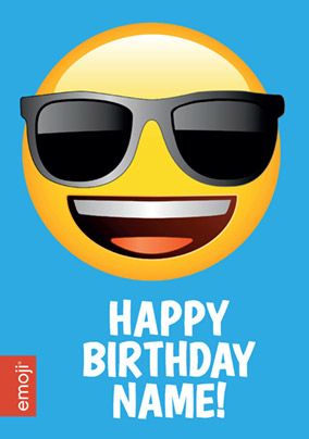 ZDISC - OUT OF LICENSE FEB2023 - Emoji - Birthday Card Wearing Shades ...