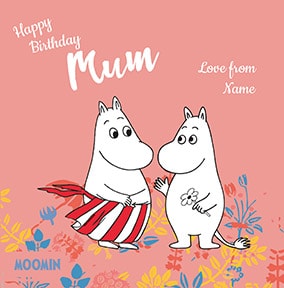 Moomin - Mum Personalised Birthday Card