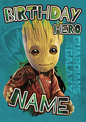 Baby Groot Birthday Card