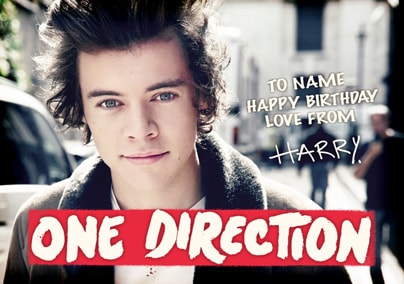 One Direction - Signatures Harry Birthday Card