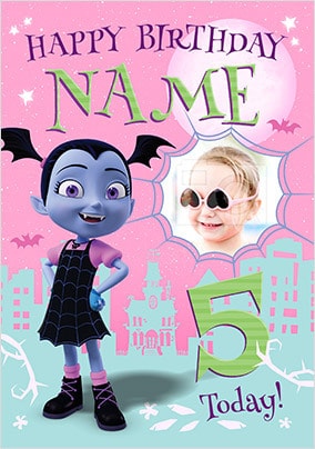 Vampirina Ballerina - 5th Birthday Photo Card