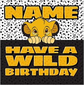 The Lion King Have A Wild Birthday Card