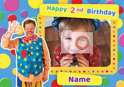 Mr Tumble Waving Birthday Card