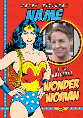 Wonder Woman - Photo Upload Card