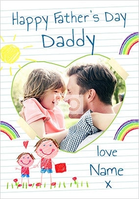 Daddy From Son Photo Father's Day Card