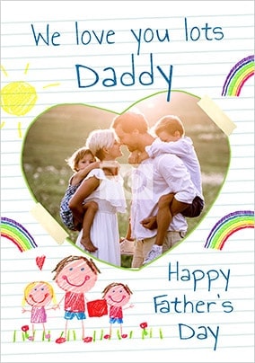 Love You Lots Daddy Photo Father's Day Card
