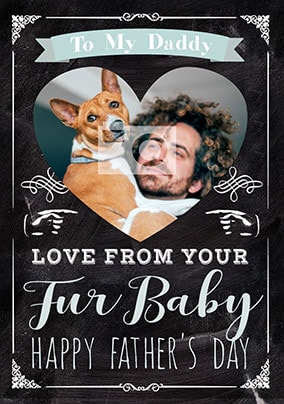 Daddy From Fur Baby Photo Father's Day Card