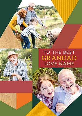 Wild Wood Best Grandad Father's Day Card