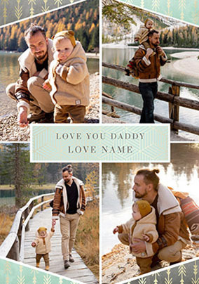 Love You Daddy Photo Upload Father's Day Card
