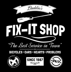 Daddio's Fix It Shop Personalised Father's Day Card