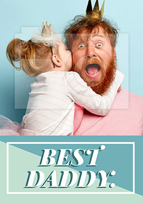 Best Daddy Photo Father's Day Card
