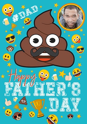 Emoji - Father's Day Poop Photo Card