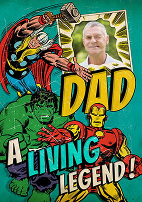 Marvel Comics Father's Day Photo Card