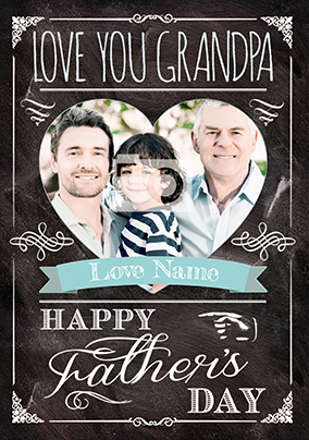 Once Upon a Teatime - Love You Grandpa Father's Day Card